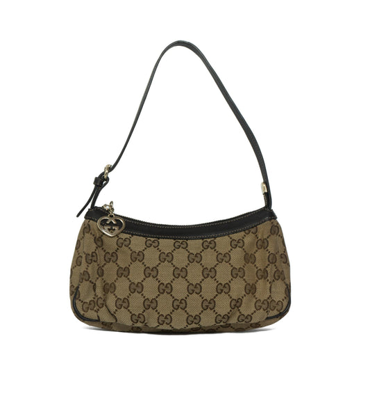 Gucci Pochette Heart GG Charm Monogram