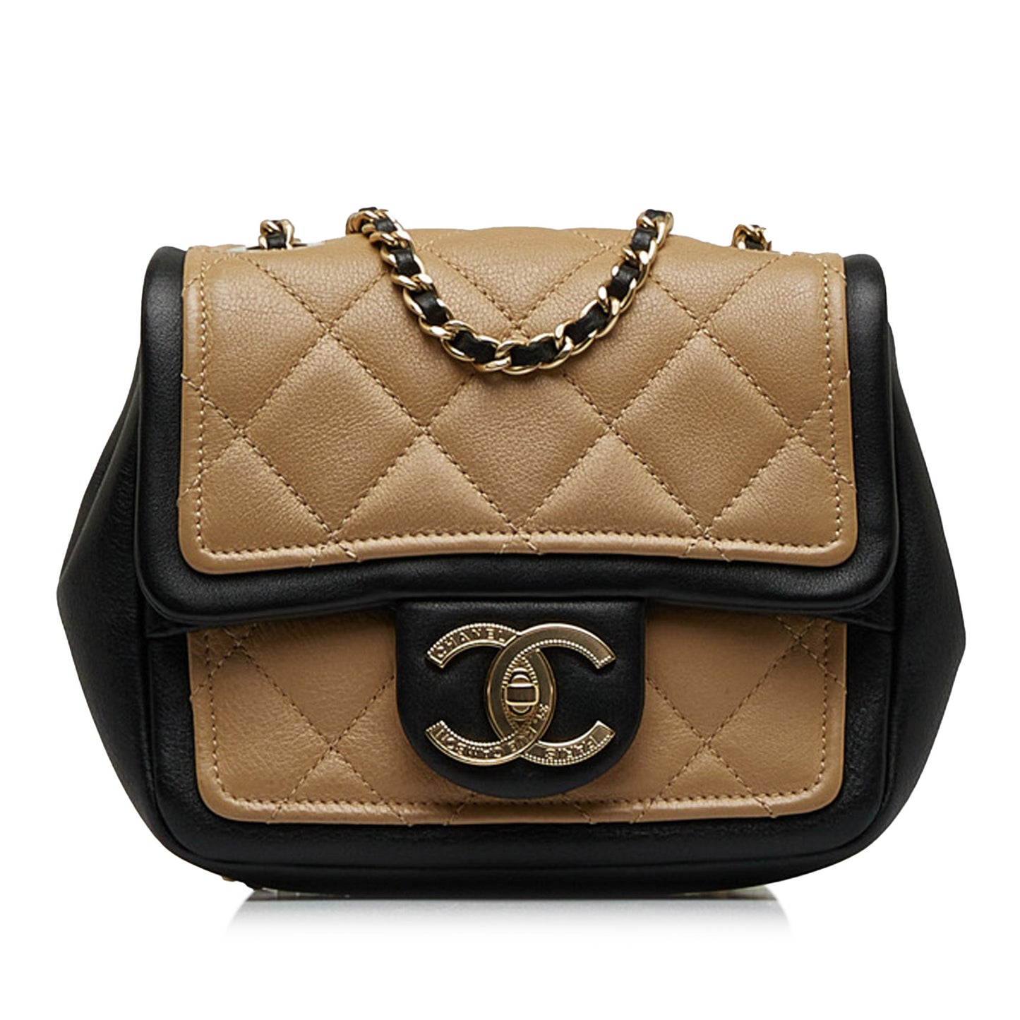 Chanel Mini Square Graphic Flap Crossbody Bag 2014