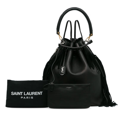 Saint Laurent Festival Fringe Drawstring Backpack