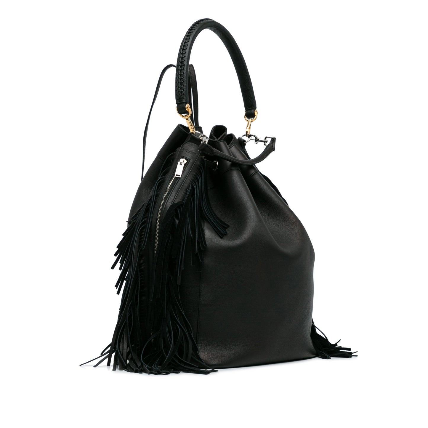 Saint Laurent Festival Fringe Drawstring Backpack