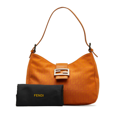 Fendi FF Lock Zucchino Shoulder Bag