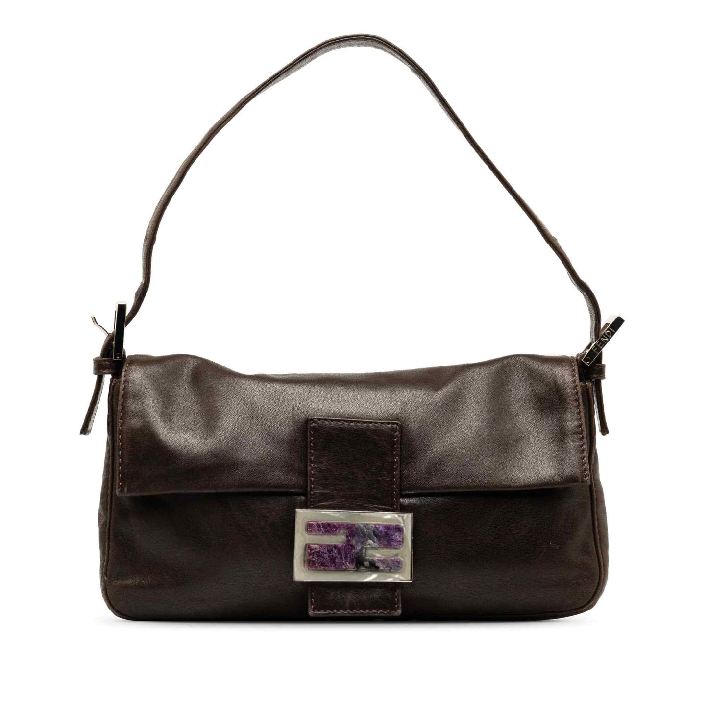 Fendi Leather Brown Baguette 2000-2010