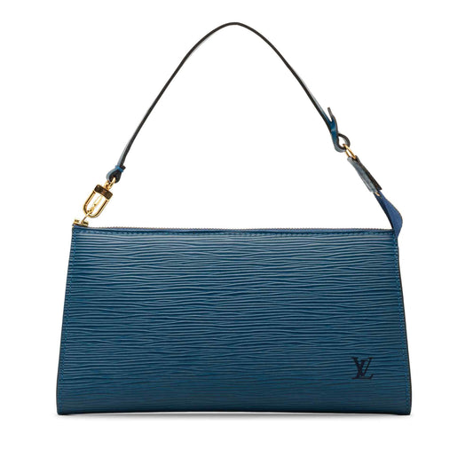 Louis Vuitton Blue Epi Pochette Accessoires 1998